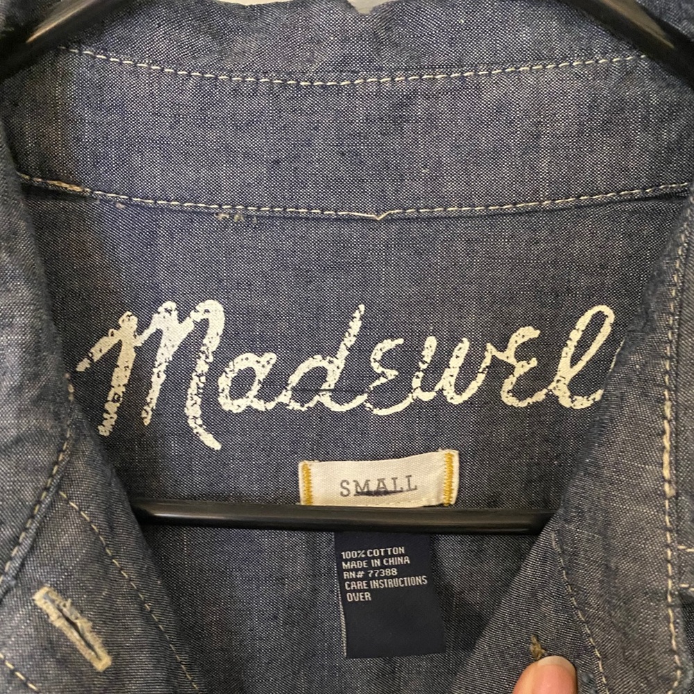 Madewell denim jumpsuit
